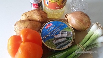 продукты для супа со шпротами